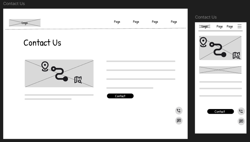 Low-fidelity prototype: Reach out